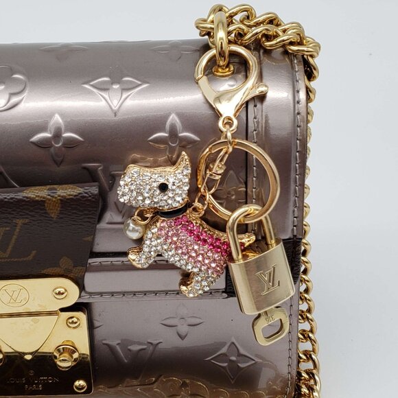 Authentic Louis Vuitton Lock & Key with unbranded Bagcharm, Keycharm, Keychain - Picture 2 of 7